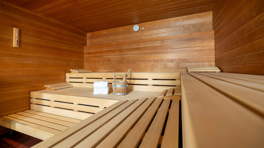 Sauna im Wellnessbereich der MENTALVA