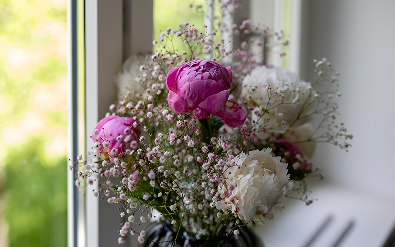 Blumenstrauss in einem Zimmer der MENTALVA